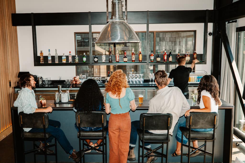 People at bar