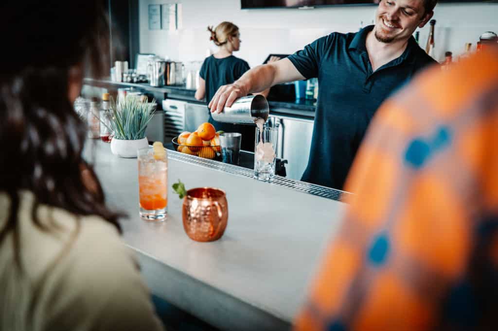 bartender at bar