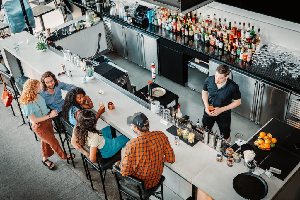 Aerial view of Continuum bar