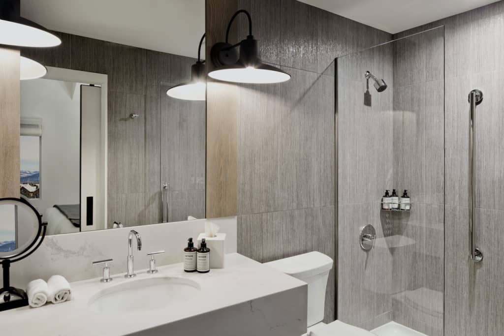 Bathroom within room