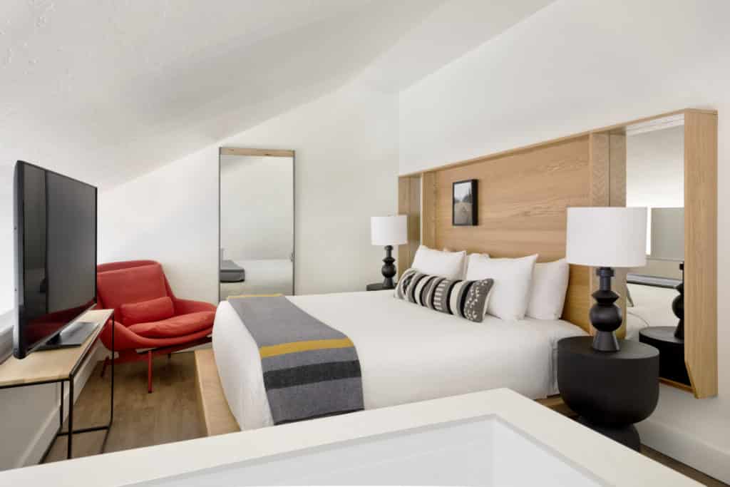 bedroom with tv